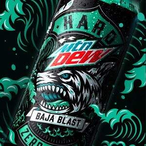 Hard Moutain Dew Baja Blast 24oz Mtn Dew