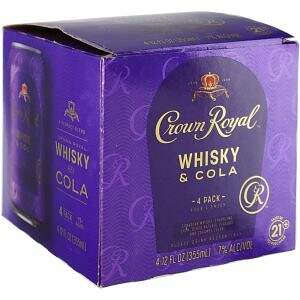 Crown Royal Whisky Cola 4pk