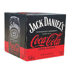 Jack Daniels Coca Cola Zero 4c