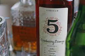 5 Cranberry Orange Liquor 750