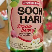 Soonhari Strawberry Soju 375