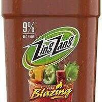 The new Zing Zang Blazing Bloody Mary premixed cocktail, packaged in a custom-designed, easy-to-grip and pour 1.75L ready-to-serve bottle. Zing Zang Blazing is a new hotter and spicier version of the original Zing Zang Bloody Mary mix.