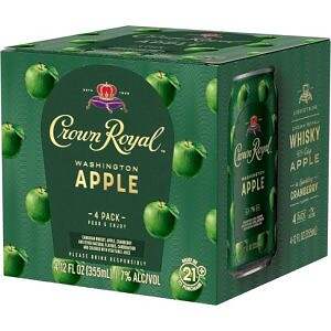 Crown Royal Wash. Apple 4pk